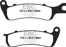 Bremsbeläge EBC FA722 Blackstuff Aramid Bremsbelag mit ABE für Mash Black Seven, AJS Tempest i Roadster CBS Clubman Cadwell 125 ccm Bj. 2017 - 2021