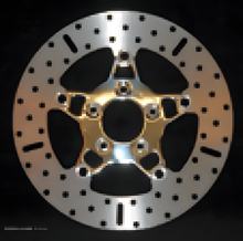 Disco freno flottante personalizzato EBC FSD010 in acciaio inossidabile con mozzo lucido per Harley Davidson XL Sportster N Iron L Super Low C 883 - 1690 cc modello 2000-2014