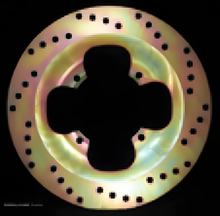 Disco de freno EBC MD1165 de acero al carbono rígido dorado con ABE para Honda VFR F V-Tec ABS 800 ccm año 1998 - 2010