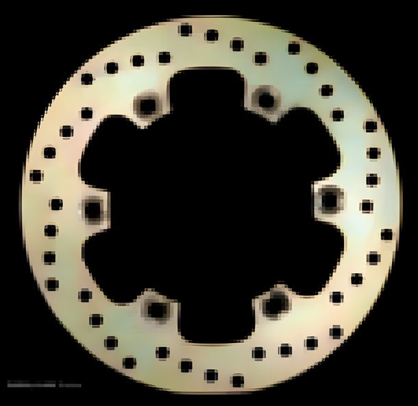 Disco freno EBC MD4027 disco rigido in acciaio al carbonio dorato con ABE per Kawasaki ZR Zephyr GPX R 600/1100 ccm costruito 1988 - 1999