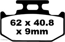 Bremsbeläge EBC MXS152 Goldstuff Racing Sintermetall für Yamaha MT- ABS YZF-R DT X RE, Suzuki DR S SH SE SEU Kawasaki KLX R KX 125 - 650 ccm Bj. 1989 - 2022