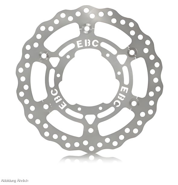 Oversize Contour Disc-Kit EBC OSX6017E 280mm schwimmende Scheibe mit silberner Alu-Nabe