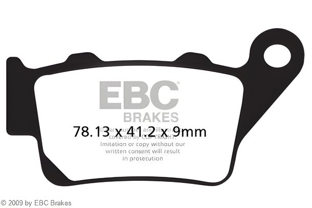 Bremsbeläge EBC SFA213 organisch Scooter mit ABE für BMW C1, Yamaha YP R X-Max 125 - 250 ccm