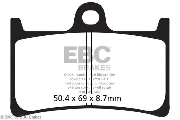 Pastiglie freno per scooter EBC SFA252 organiche con ABE per Yamaha XP T-Max 500 - 560 ccm