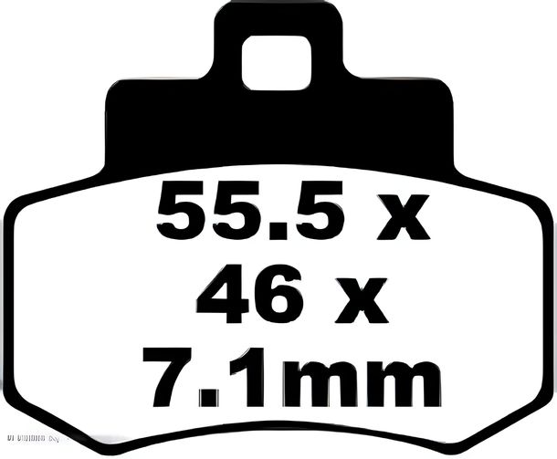Pastiglie freno per scooter EBC SFA356 organiche con ABE per Kymco Grand Dink 250 cc