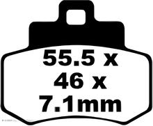 Pastiglie freno per scooter EBC SFA356 organiche con ABE per Kymco Grand Dink 250 cc