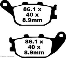 Pastiglie freni per scooter EBC SFA358 organiche con ABE per Honda NSS Jazz 250 cc