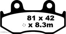 Pastiglie freno per scooter EBC SFA411 organiche con ABE per Suzuki AN Burgman 250/400 ccm anno 1998 - 2006