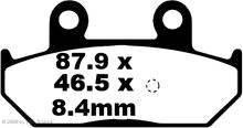 Pastiglie freni per scooter EBC SFA412 organiche con ABE per Suzuki AN Burgman ZA 400/650 cc modello anno 2002 - 2021