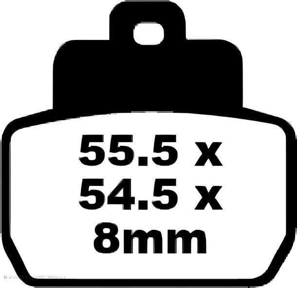 EBC SFA425 organic scooter brake pads with ABE for Piaggio X9 Evolution X8 Beverly MP3 125 - 500 ccm