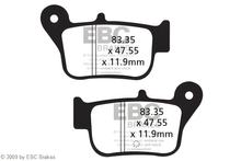 Pastilhas de Freio EBC SFA628 orgânicas Scooter com ABE para SYM Maxsym i i 400 / 600 ccm