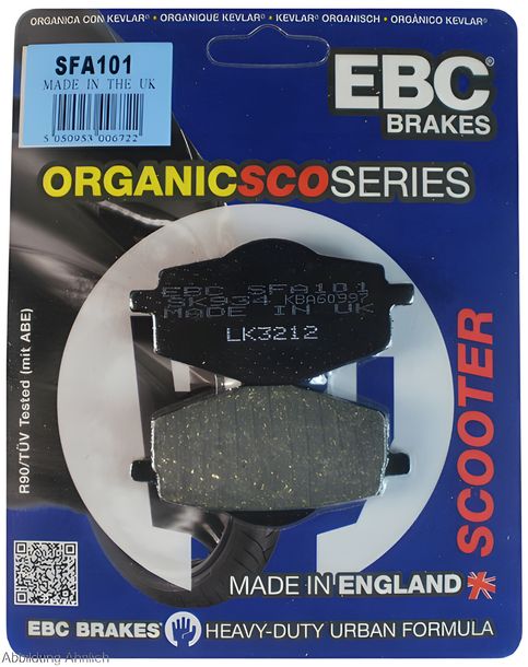 Bremsbeläge EBC SFA694 organisch Scooter für Yamaha N-Max Delight MWD Tricity 125 - 300 ccm
