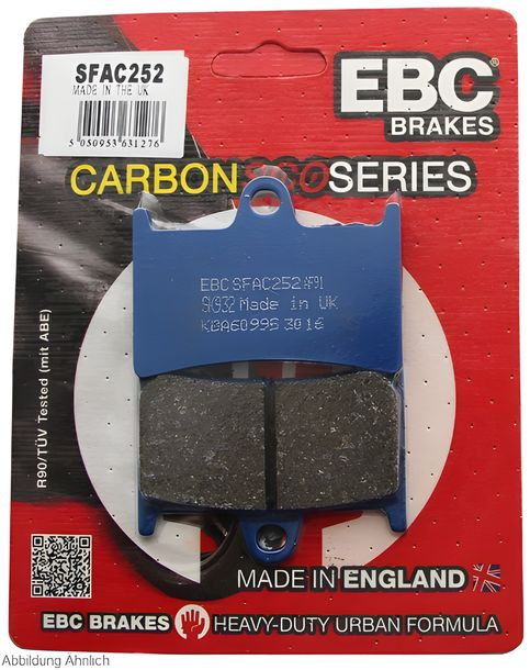 Bremsbeläge EBC SFAC252 Scooter Carbon Bremsbelag mit ABE für Yamaha XP T-Max 500 - 560 ccm