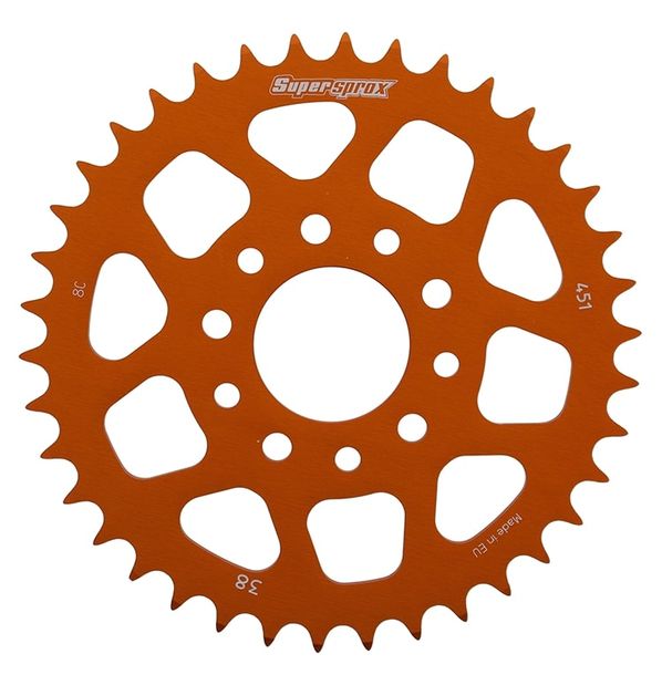 Supersprox 415 LK 60.0 mm diameter 40 mm 38Z 5-hole aluminum sprocket orange