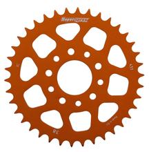 Pignon aluminium Supersprox 415 LK 60,0 mm diamètre 40 mm 38Z 5 trous orange
