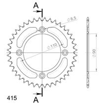Kettenrad Supersprox 415 LK 110,0mm Ø 90mm 40Z 4-Loch Aluminium rot