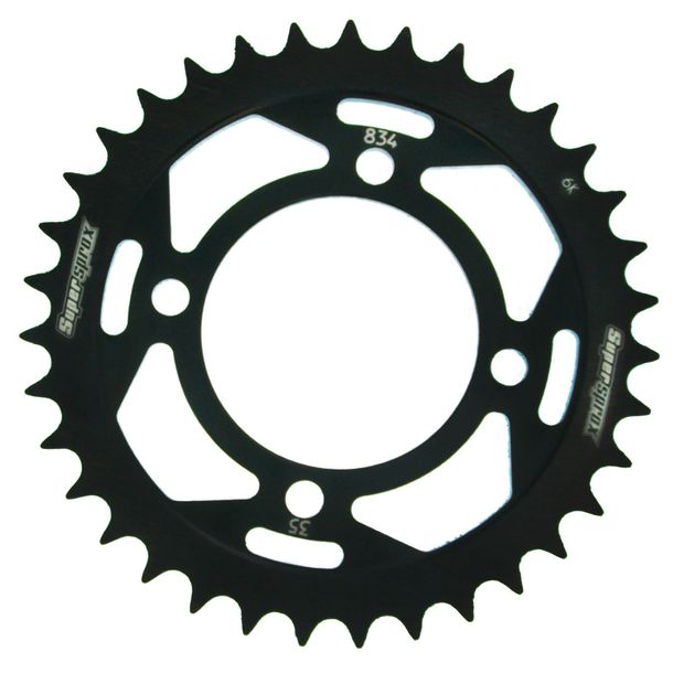 Supersprox 420 LK 80.0mm Ø 64mm 35T 4-hole aluminum sprocket black
