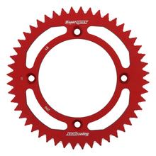 Pignon en aluminium Supersprox 420 LK 130,0mm Ø 110mm 48T à 4 trous rouge
