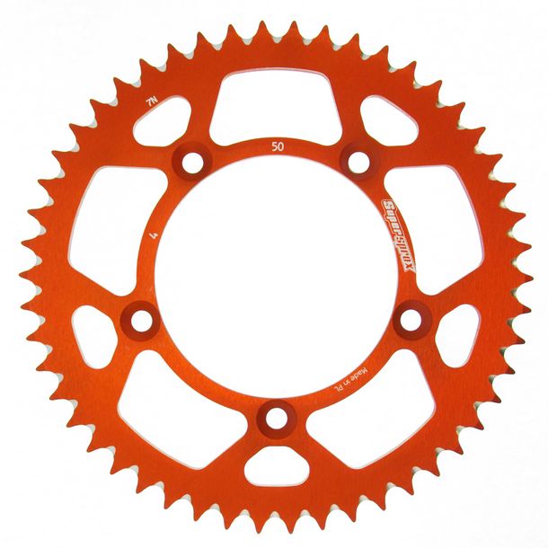 Supersprox 420 LK 115.0mm Ø 98mm 50Z 5-hole aluminum sprocket orange