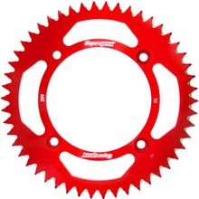 Pignon en aluminium Supersprox 420 LK 130,0mm Ø 110mm 50Z à 4 trous rouge