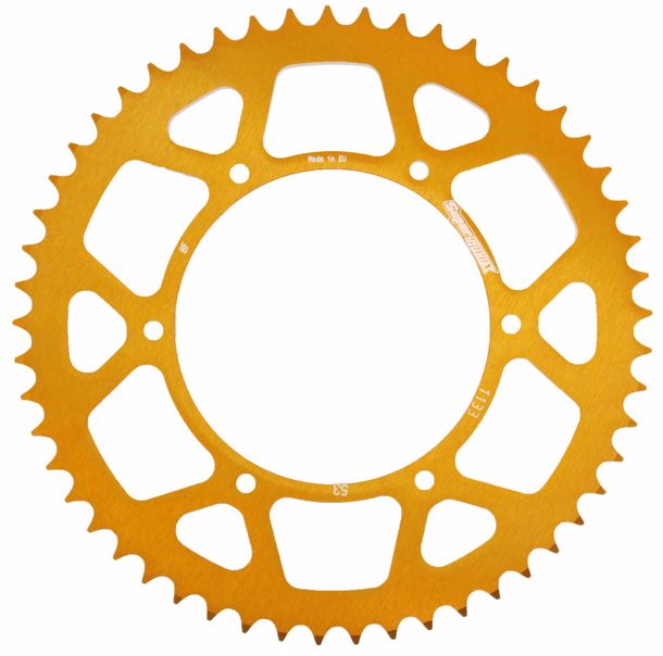 Kettenrad Supersprox 420 LK 123,0mm Ø 108mm 53Z 6-Loch Aluminium gold