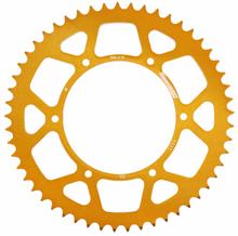 Ruota a catena in alluminio dorato a 6 fori Supersprox 420 LK 123,0 mm Ø 108 mm 53Z