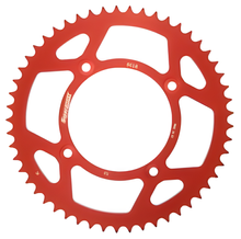 Supersprox 420 LK 120,0 mm Ø 100 mm 53Z Pignone in alluminio a 4 fori rosso