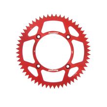 Supersprox 420 LK 130,0 mm Ø 110 mm 56T pignone in alluminio a 4 fori rosso
