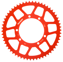 Supersprox 420 LK 115,0 mm Ø 100 mm 58T pignone in alluminio a 6 fori rosso