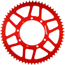 Supersprox 420 LK 115,0 mm Ø 100 mm 62T pignone in alluminio a 6 fori rosso
