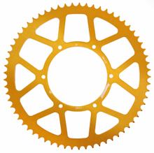 Ruota a catena Supersprox 420 LK 123,0 mm diametro 108 mm 65T in alluminio dorato a 6 fori
