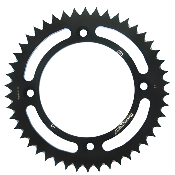 Supersprox 428 LK 132,0mm Ø 110mm 46Z 4-hole aluminum sprocket black