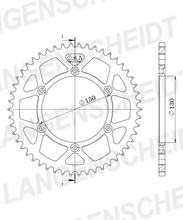 Pignone in alluminio Supersprox 520 LK 150,0 mm Ø 130 mm 38T 6 fori rosso