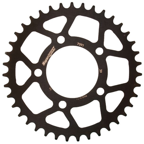 Supersprox 520 LK 100.0mm Ø 76mm 39T 5-hole aluminum sprocket black