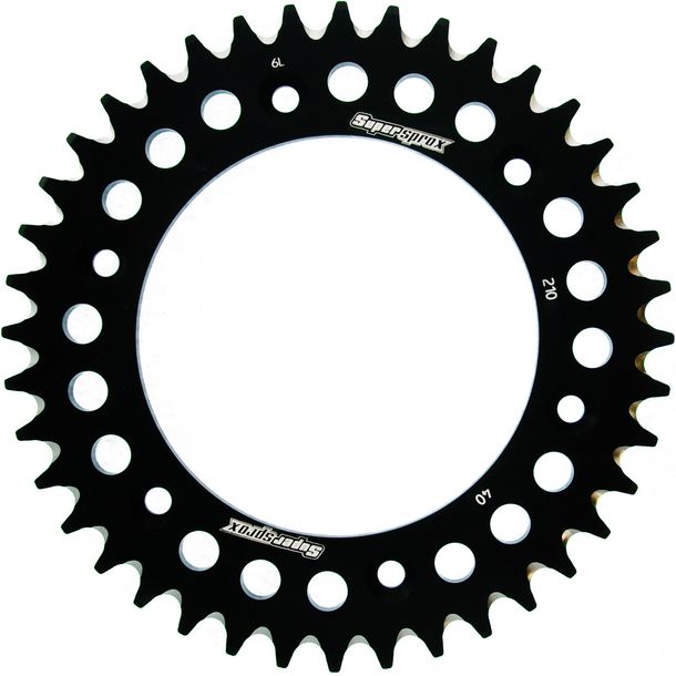 Kettenrad Supersprox 520 LK 153,0mm Ø 125mm 40Z 6-Loch Aluminium schwarz
