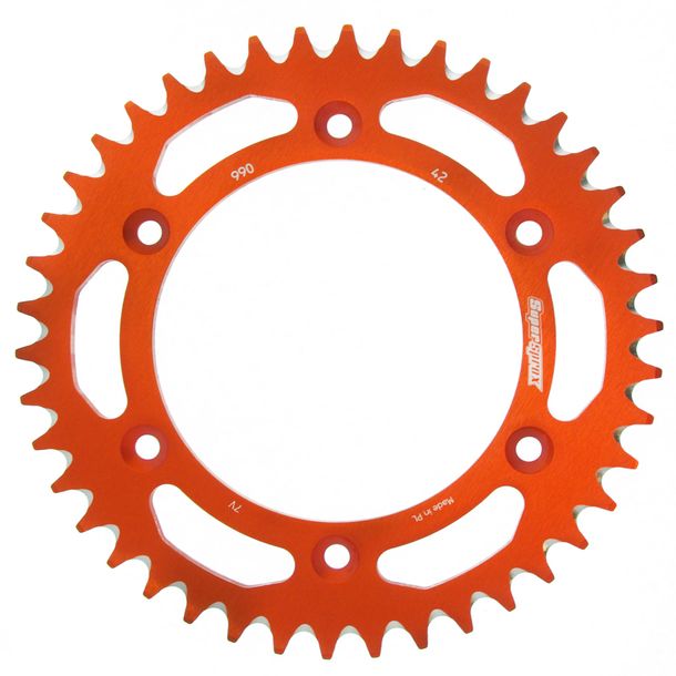 Kettenrad Supersprox 520 LK 150,0mm Ø 125mm 42Z 6-Loch Aluminium orange