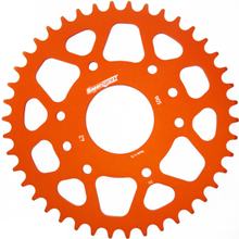 Ozubené kolo řetězu Supersprox 520 rozteč 110,0mm průměr 63mm 42 zubů 8 děr hliník oranžový