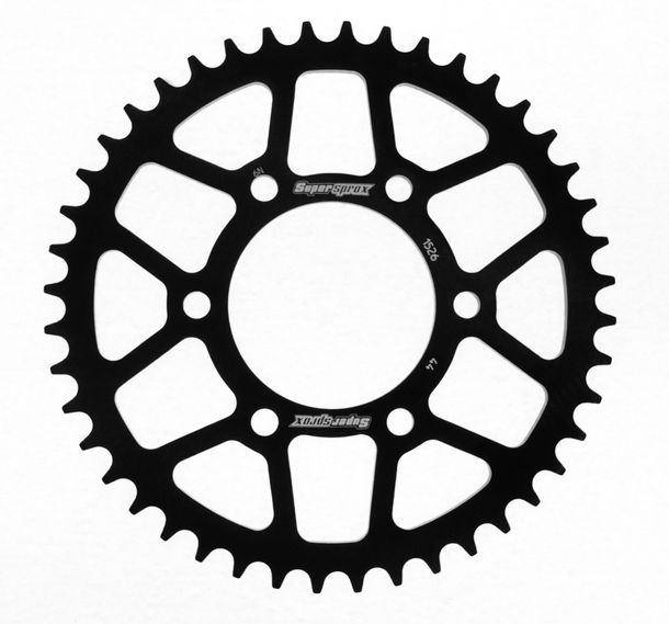 Cadena de aluminio Supersprox 520 LK, 108,0 mm de diámetro, 82,6 mm 44T, color negro