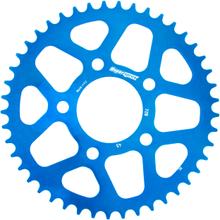 Ozubené kolo řetězu Supersprox 520 rozteč 100,0mm průměr 70mm 45 zubů 5 děr hliník modrý