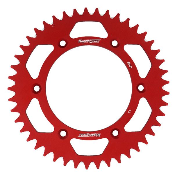 Kettenrad Supersprox 520 LK 152,0mm Ø 125mm 45Z 6-Loch Aluminium rot