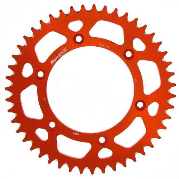 Kettenrad Supersprox 520 LK 150,0mm Ø 125mm 47Z 6-Loch Aluminium orange