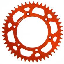 Pignon aluminium Supersprox 520 LK 150,0 mm diamètre 125 mm 47T 6 trous orange