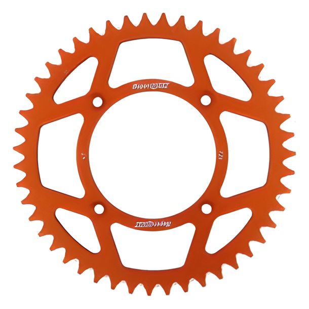 Kettenrad Supersprox 520 LK 132,0mm Ø 110mm 47Z 4-Loch Aluminium orange