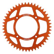 Pignon aluminium 4 trous Supersprox 520 LK 132,0 mm diamètre 110 mm 47T orange