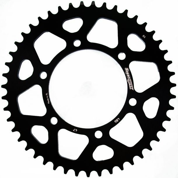 Kettenrad Supersprox 520 LK 130,0mm Ø 110mm 47Z 6-Loch Aluminium schwarz
