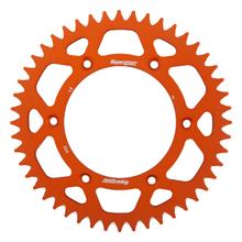 Pignon aluminium Supersprox 520 LK 150,0 mm diamètre 125 mm 48T 6 trous orange
