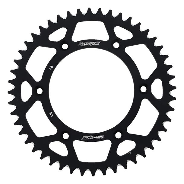 Kettenrad Supersprox 520 LK 153,0mm Ø 125mm 48Z 6-Loch Aluminium schwarz