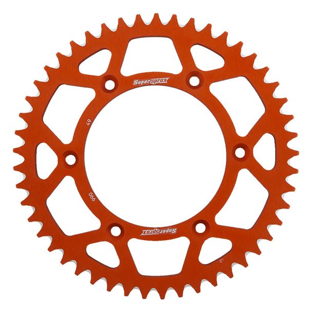 Kettenrad Supersprox 520 LK 150,0mm Ø 125mm 49Z 6-Loch Aluminium orange