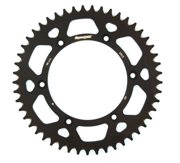 Kettenrad Supersprox 520 LK 156,0mm Ø 136mm 49Z 6-Loch Aluminium schwarz
