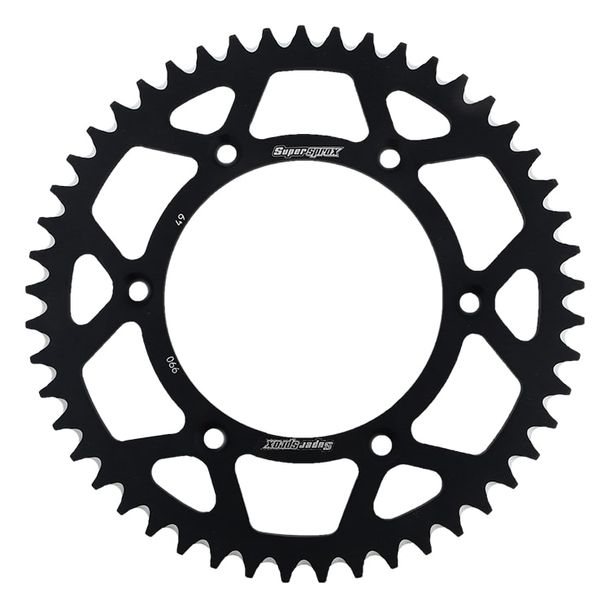 Kettenrad Supersprox 520 LK 150,0mm Ø 125mm 49Z 6-Loch Aluminium schwarz